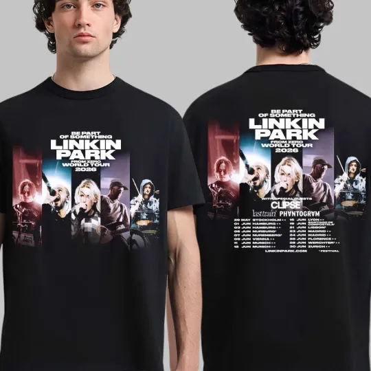 Linkin Park Be Part Of Something From Zero World Tour 2026 Europe Dates T-Shirt