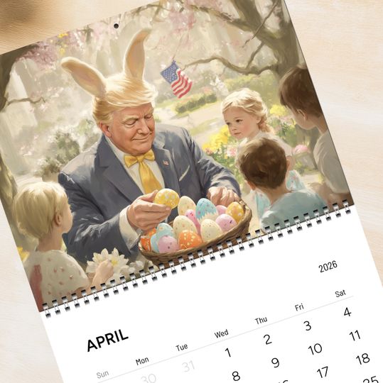 Discover Trump 2026 Wall Calendar, Gift for Trump Supporter, Funny Gift, Trump Gift, Gag Gift, Funny Gift for Him, Patriotic Gift, Unique MAGA Decor