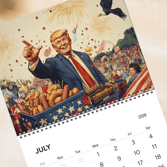 Discover Donald Trump - 2026 Wall Calendar // Funny / Quirky / Christmas / Birthday / Gift Idea / Present / Novelty / Humour