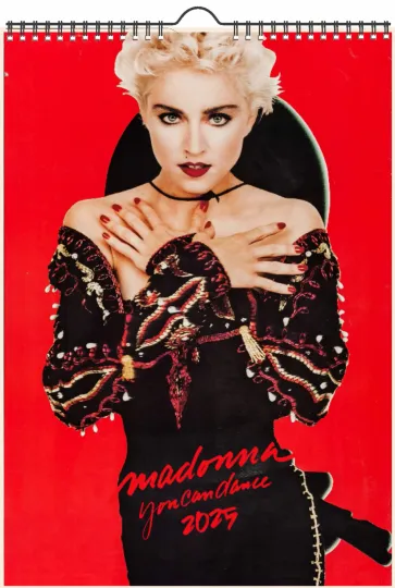 2026 Vertical Wall Calendar Madonna Vintage Music Posters