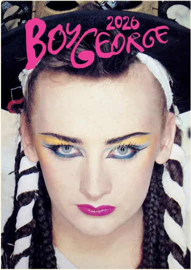 Discover 2026 Wall Calendar (12pg) BOY GEORGE Vintage Music Photo Poster 1260