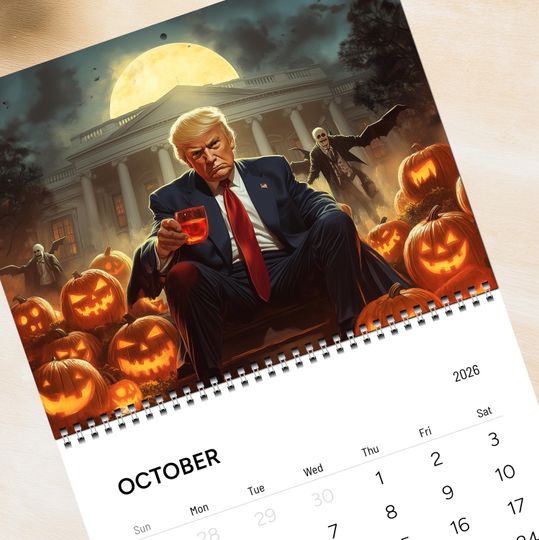 Trump 2026 Wall Calendar Trump Gift for Him Gag Gift Yankee Swap Maga