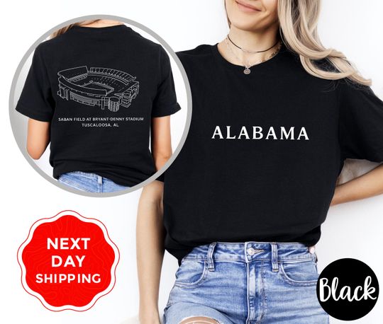 Albm Stadium Tshirt, Albm Game Day Shirt, Bryant-Denny Inspired Stadium Tee, Crimson Tide Graphic T-Shirt, Crimson Tide Fans Gift
