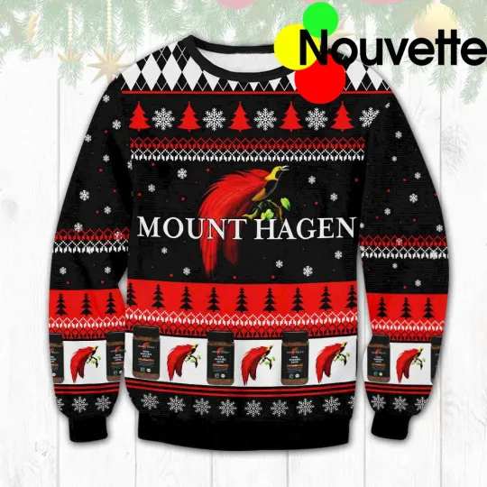 Discover Mount Hagen Coffee Ugly Christmas Sweater