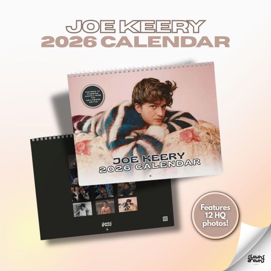 2026 Joe Keery Calendar | 2026 Wall Calendar | Joe Keery Gift | Joe Keery Merch | Xmas Gift for Her