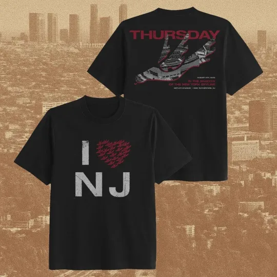 Discover Thursday Band I Heart Shirt, I Dove NJ the New York Skyline Unisex T-Shirt