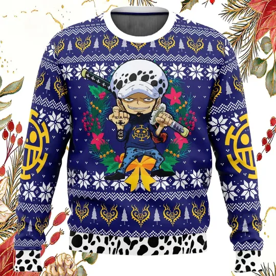 Trafalgar Law Christmas One Piece Ugly Christmas Sweater