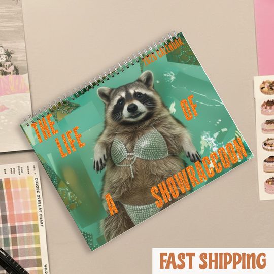 The Life of a Raccoon Calendar 2026, Funny Trash Panda Wall Calendar