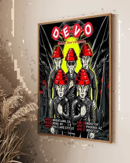 Discover Devo April Tour 2026 Vertical Poster