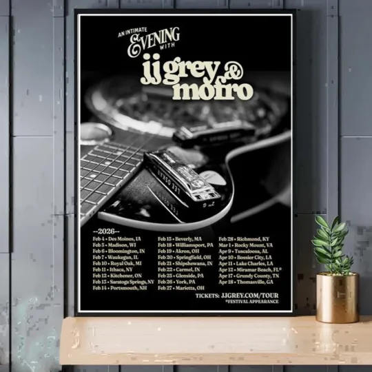 Discover JJ Grey & Mofro 2026 Tour Poster