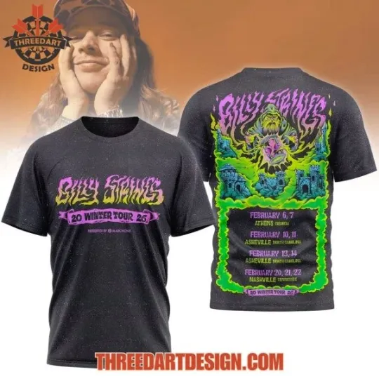 Discover Billy 20 Winter Tour 26 T-Shirt 3D