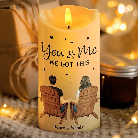 Discover          You & Me We Got This - Personalized Flameless LED Candle       