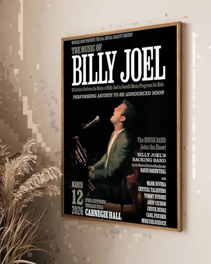 Billy Joel Carnegie Hall March 12, 2026 Poster