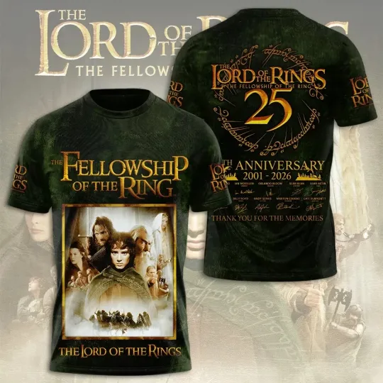 The Lord of the Ring 25th Anniversary AOP 3D T-Shirt