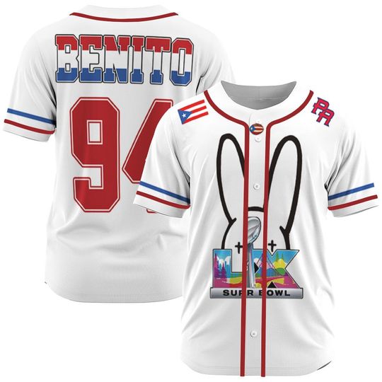 Discover Caribbean 94 Sports Jersey  Fun Bunny Graphic Tee, Puerto Rico Style Fan Shirt