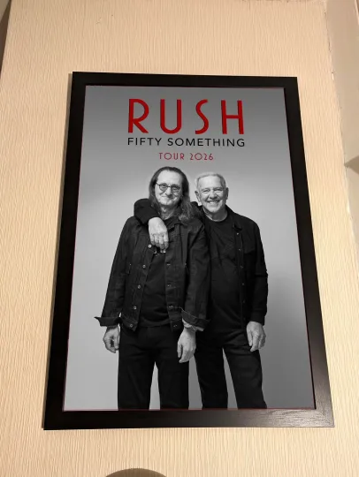Discover Rush Fifty Something Tour 2026 Poster, June 16 Chicago IL Music Wall Print