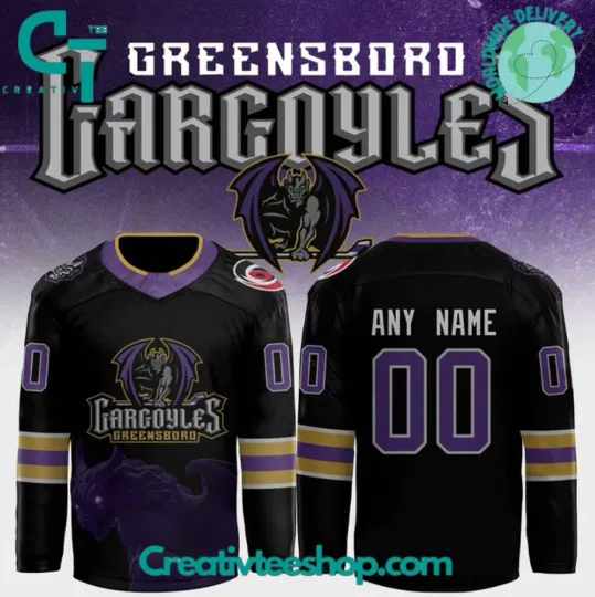 Discover Greensboro1 Gargo-Yles 2025 Hockey Jersey Custom Name And Number