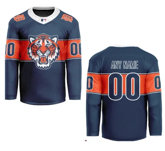 Discover Detroit Tiger Special Hockey Jersey Fullsize S-5Xl
