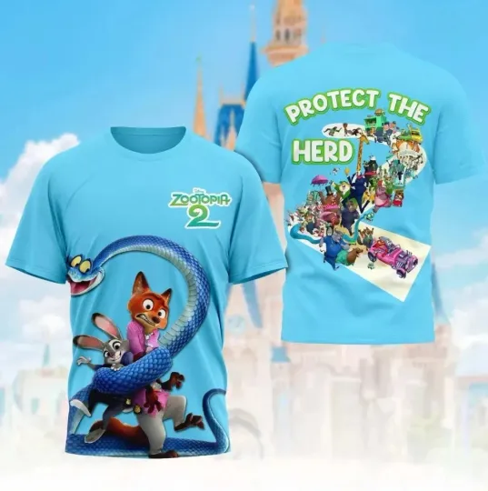 Discover Zootopia 2 Movie Unisex Polyester 3D T-Shirt