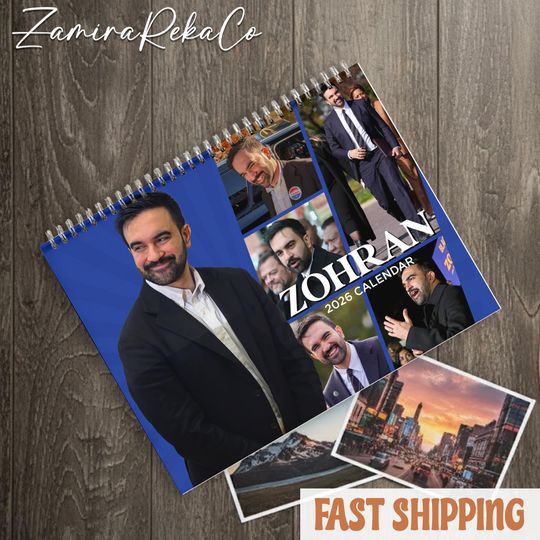 Discover Zohran For New York City 2026 Calendar, Political Art Wall Calendar, Activist Gift, Progressive NYC Poster Style Planner, Vote NYC Gift