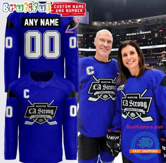 Los Angeles Kiing Special La Strong 2025 Customized Hockey Jersey
