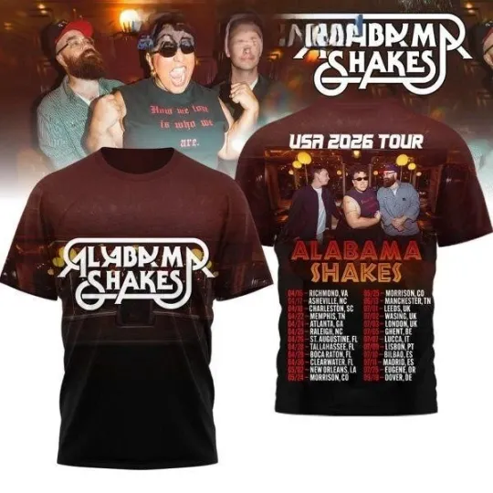Discover Albm Shakes USA 2026 Tour Shirt