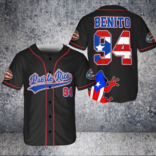 Discover Custom Puerto Rico Baseball Jersey: Boricua Pride Benito Bowl Inspired