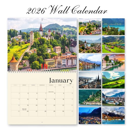 2026 Switzerland Wall Calendar
