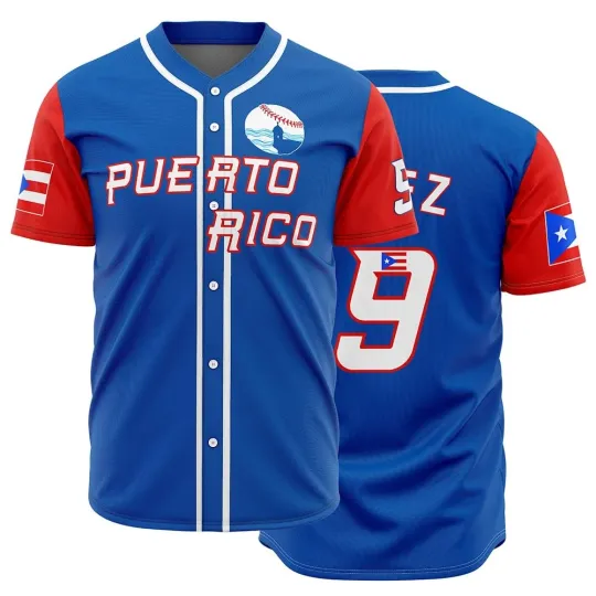 Discover Puerto Rico Baseball Jersey for Men World Game Classic Baseball Jerseys Shirt...