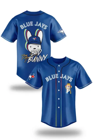 Discover MLB Toronto Blue Jay 1Bad Bunny 2025 Baseball Jersey Size XS-5XL