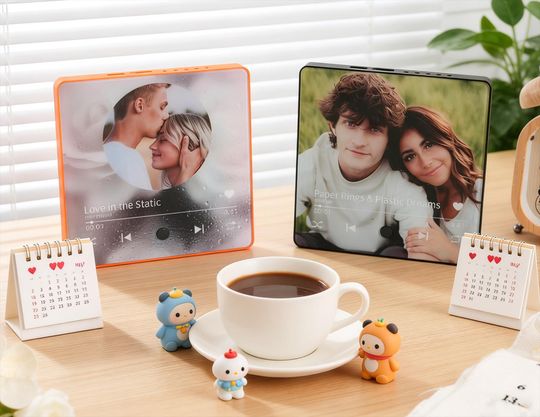 Personalized Music Gift Fridge Magnet,Valentines Day Gift,Photo Magnets,Music Box Play Song Gift,Photo Magnet