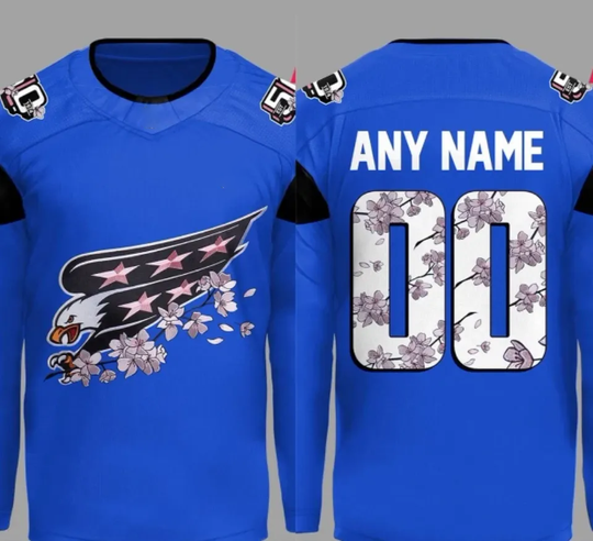 Discover Washington Capital Behind The Bloom Hockey Jersey Custom Name And Number