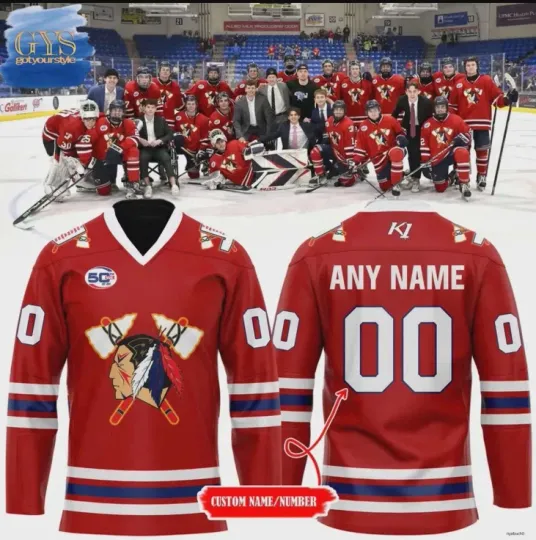 Discover Personalized Johnstown Tomahawk 2025 End Of Year Hockey Jersey