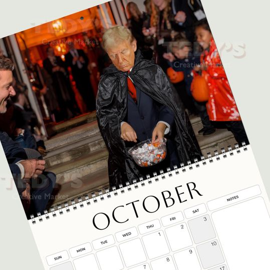 Discover Kid Trump 2026 Wall Calendar  Funny Quirky Novelty Humour Christmas Birthday Gift