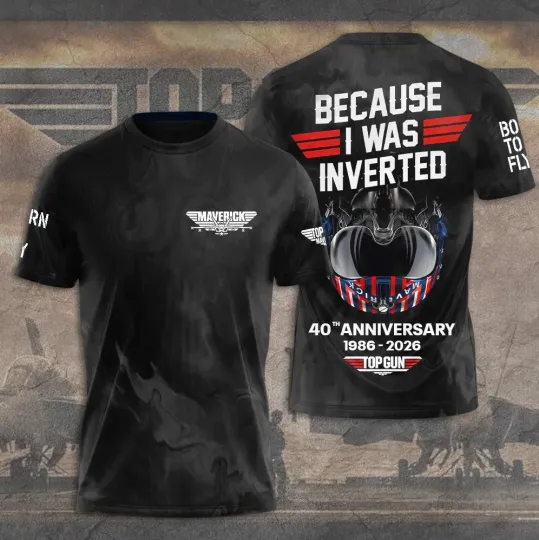 Discover Top Gun 40th Anniversary 2026 AOP 3D T-Shirt