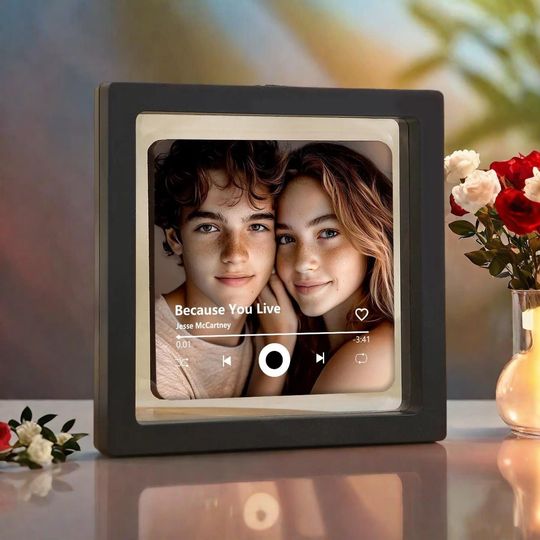 Custom Photo & Music Fridge Magnet,Play Whole Song Fridge Magnet,Photo Magnet,loving memorial gift,Anniversary gift for couples,Music lovers