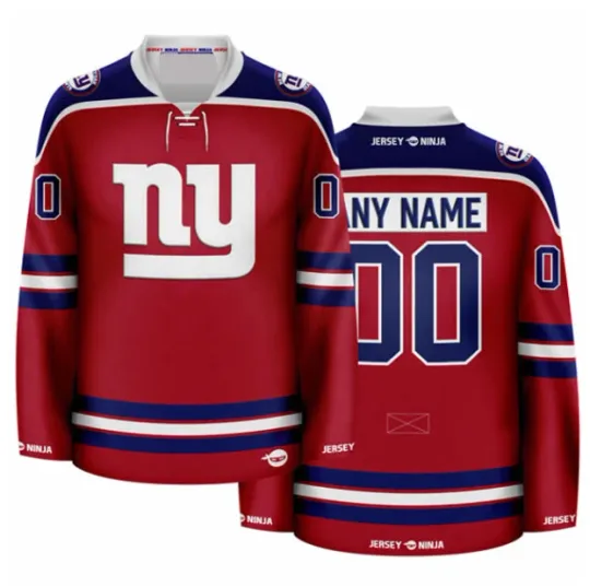 Discover New York Giant Red Personalized Hockey Jersey