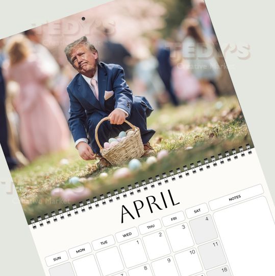 Discover Kid Trump 2026 Wall Calendar  Funny Quirky Novelty Humour Christmas Birthday Gift