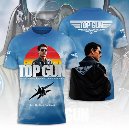 Discover Top Gun 40th Anniversary 2026 AOP 3D T-Shirt