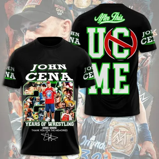 Discover Jo Cen Years Of Wrestling 2001-2025 Thanks For The Memories 3D T-Shirt