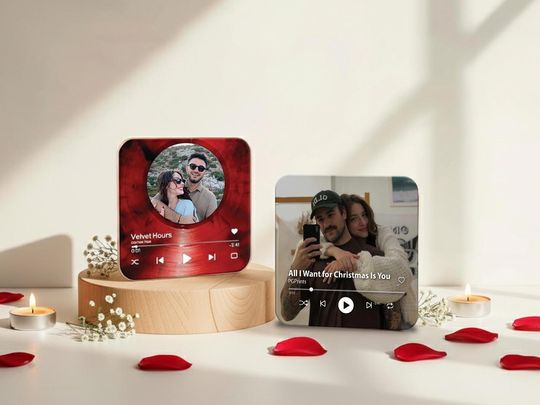 Personalized Couples Anniversary Music Magnet 2025: Magnets That Can Plays Music Anniversary Gifts Valentine's Day