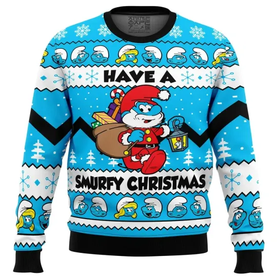 Discover Have a Smurfy Christmas Smuurfs Ugly Christmas Sweater