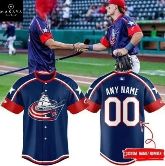 Discover Columbus Clipper Columbus Blue Jacket 2025 Personalized Baseball Jersey