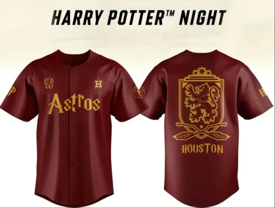 Harry Potter Night 2025 Houston Astro Baseball Jersey