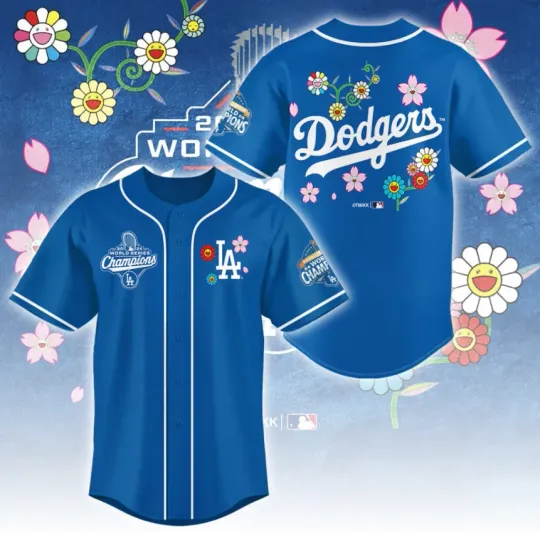 Los Angeles Dodger X Takashi Murakami1  World Series Champions Baseball Jersey