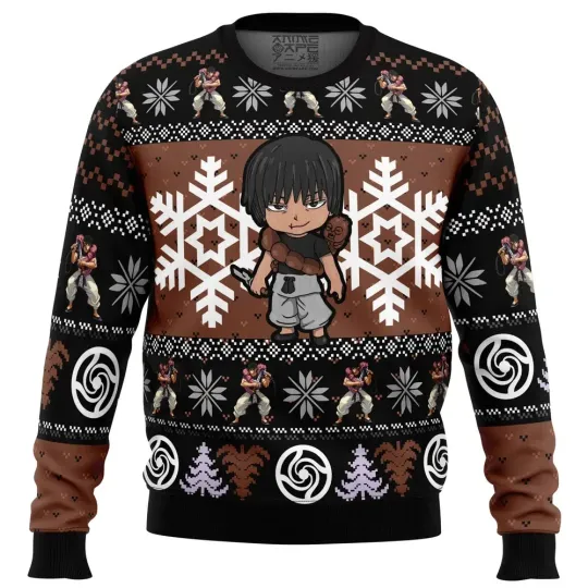 Chibi Toji Fushiguro Jujutsu Satoru Ugly Christmas Sweater