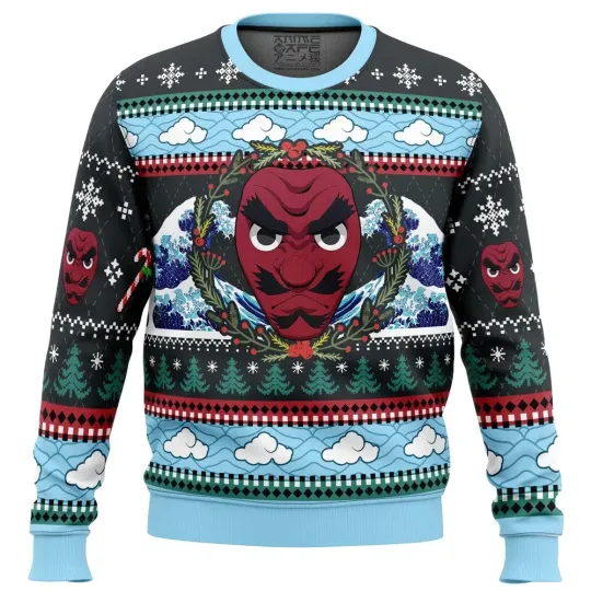 Discover Christmas Sakonji Urokodaki demon Ugly Christmas Sweater