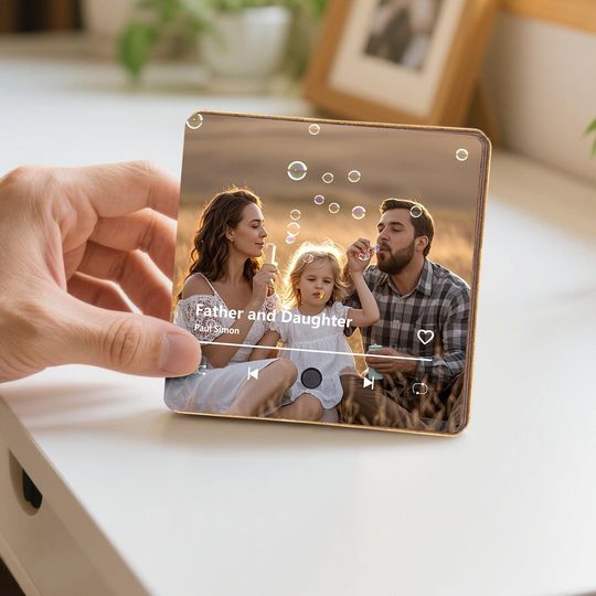 Discover Personalized Music Fridge Magnet,Custom Photos & Music Refrigerator Magnet,Play Song Music Box,Photo Music Magnet,Christmas Gift for Him Her