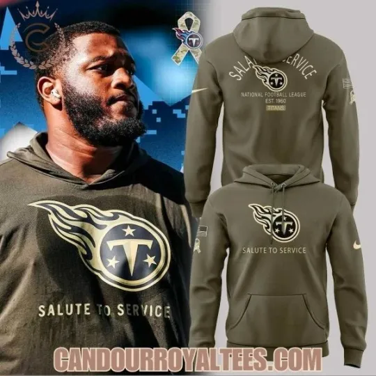 Discover Tennessee Titan 2025 Salute to Service Hoodie All Sizes