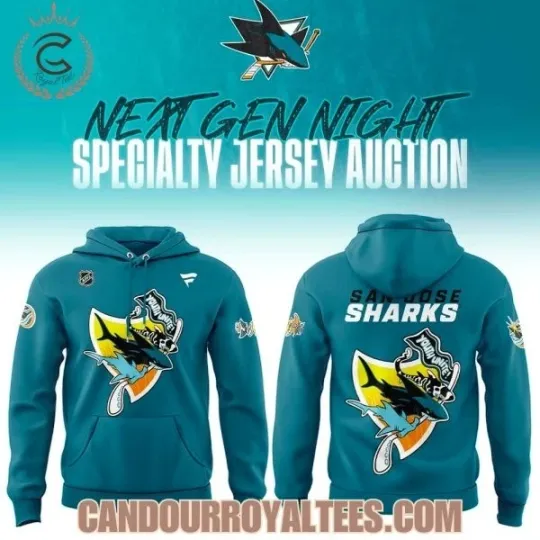 Discover San Jose Shark Next Gen Hoodie Unisex All Sizes